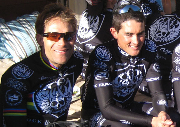 Santiago Botero y Osar Sevilla, dos campeones sin correr en California.