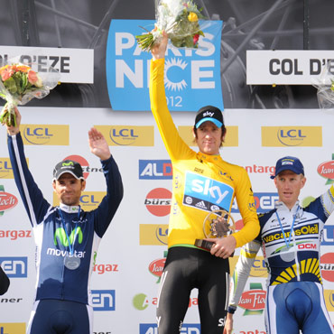 Podio París Niza 2012: Wiggins, Westra y Valverde