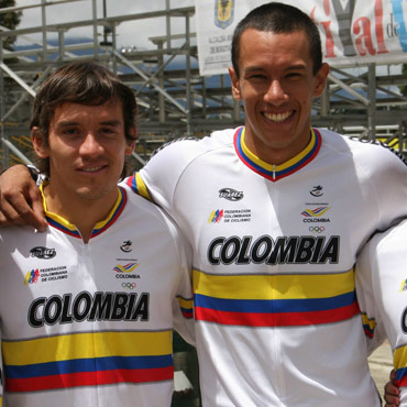 Andres Jiménez junto a Carlos Mario Oquendo