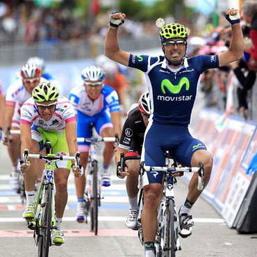 Ventoso y su primera victoria en el Giro 2012