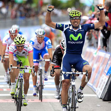 Ventoso y su primera victoria en el Giro 2012