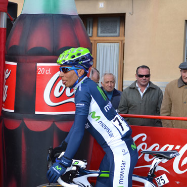 Nairo Quintana a la espera del Alto de la Morcuera