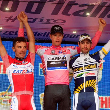 Podio final del Giro 2012