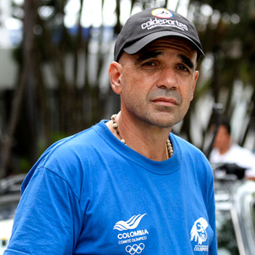 Carlos Mario Jaramillo corredor y ahora técnico del Colombia Comcel