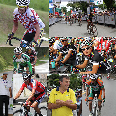 Algunos protagonistas de la Vuelta a Colombia