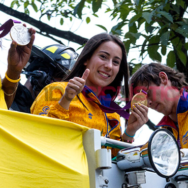 Los medallistas antioqueños paralizaron a Medellín