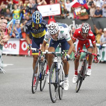 Valverde, Contador y 'Purito' definieron la fracción