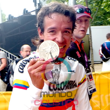 El medallista de plata olímpico, Rigoberto Urán