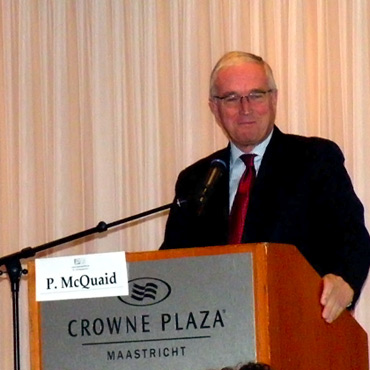 McQuaid en su intervención en los mundiales de Holanda