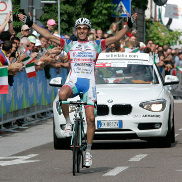 Franco Pellizotti, campeón italiano de Ruta