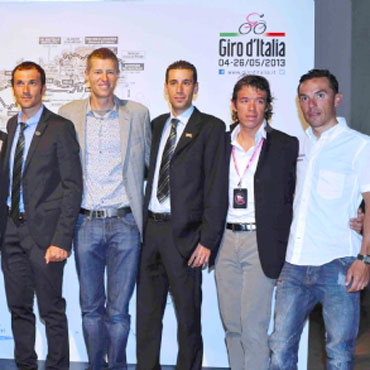 Rigoberto Urán fue uno de los corredores invitados a la presentación del Giro-2013
