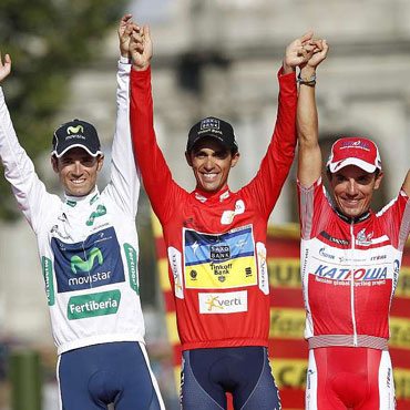 Podio Vuelta a España 2012