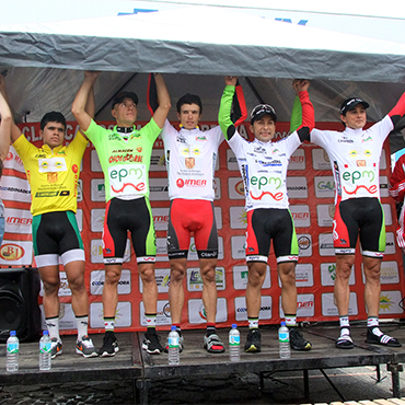 El podio final de la Clásica de Rionegro-2013