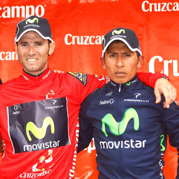 Alejandro Valverde y Nairo Quintana en Andalucía