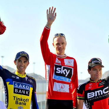 Un podio digno del Tour de Francia en Omán: Froome, Contador y Evans