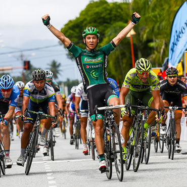 Bryan Coquard le entregó una nueva victoria a su equipo del Europcar en territorio asiático