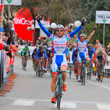 Fabio Felline y su victoria para el Androni