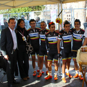 El Team Colombia en Italia