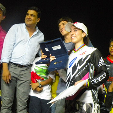Pajón recibió las llaves de la ciudad petrolera de Colombia
