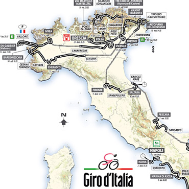 Ya está en marcha la 96ª edición del Giro de Italia