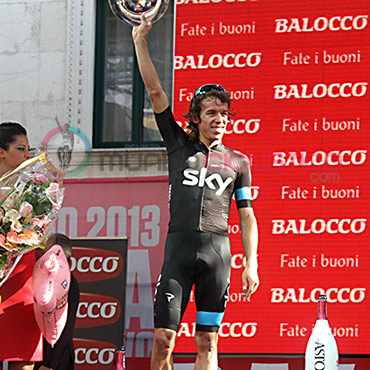 Urán fue segundo en el podio final del Giro de Italia