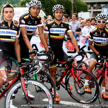 Duarte, Marentes, Ospina y Atapuma en el Giro de Italia 2013