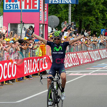 Visconti consigue su 2ª victoria en el Giro y la 4ª para su escuadra del Movistar