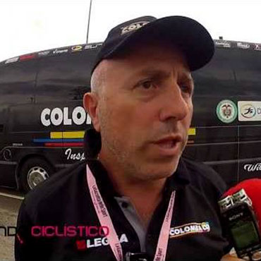 Marco Pallini, médico del Team Colombia en el Giro