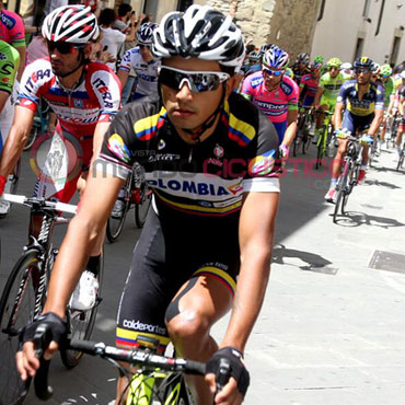 Robinson Chalapud (Team Colombia) de gran primera semana de Giro