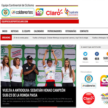 El Coldeportes Claro estrena página web