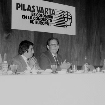 Saulo Barrera junto a Julio Nieto Bernal en 1983