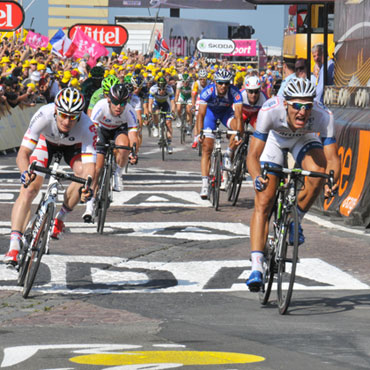 Kittel venció en el embalaje a Greipel y Cavendish