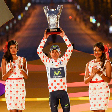 Quintana se quedó también con la camiseta de pepas rojas