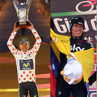 Quintana, Henao, Betancur y Urán en los puestos de honor del Ranking UCI