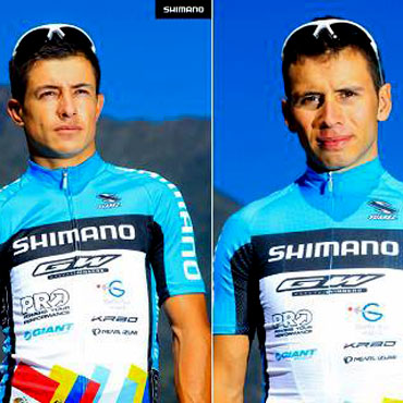Fabio Castañeda y Jonathan Botero, subieron juntos al podio argentino