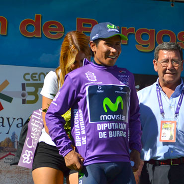 Quintana en lo más alto del podio en Burgos