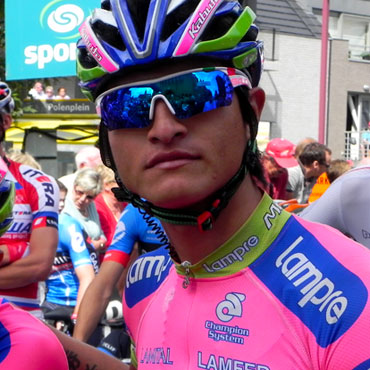 Anacona con el Lampre-Mérida en competencia