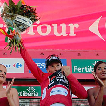 Horner se va a convertir este domingo en el corredor más veterano en ganar la Vuelta