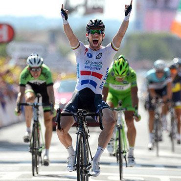 Cavendish sumó su tercera etapa en la edición 2013 del Tour
