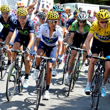 Nairo Quintana durante el Tour de Francia 2013