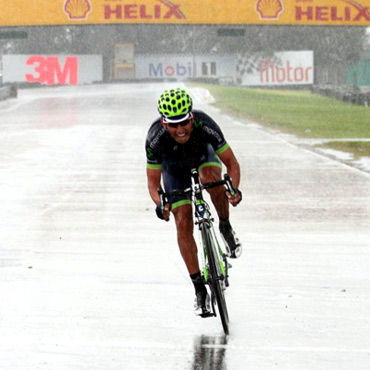 Brayan Ramirez triunfante en el Circuito de Tocancipá