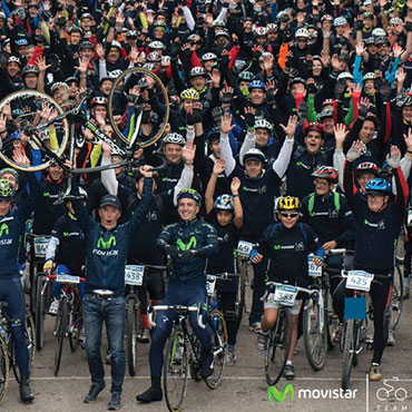 En el ciclopaseo estarán presentes Nairo Quintana y los corredores del Movistar Team América