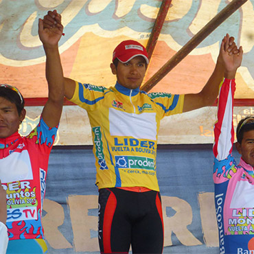 Moreno se montó al liderato de la ronda boliviana