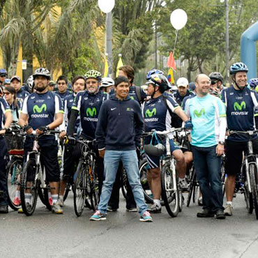 Todo un éxito fue la 1ª Citycleta Movistar que se llevó a cabo en Bogotá