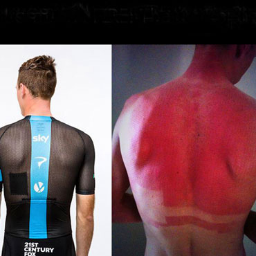 Froome presentó a través de su cuenta en twitter el Skinsuit 2014 de Rapha