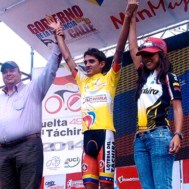 Jimmy Briceño es el nuevo líder de la Vuelta al Táchira 2014