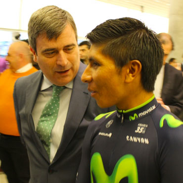 Quintana junto a Miguel Cardenal, Secretario de Estado para el Deporte español