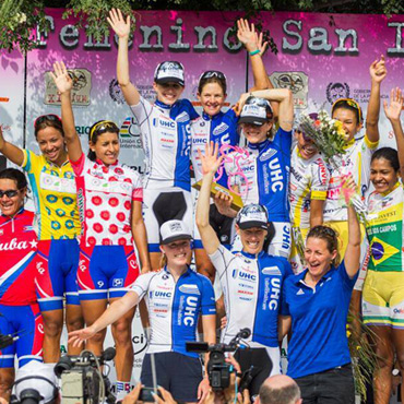 Podio general del primer Tour de San Luis Femenino