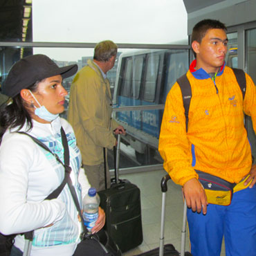 Fabián Puerta y Juliana Gaviria en el pasado Mundial de Minsk (Bielorrusia)