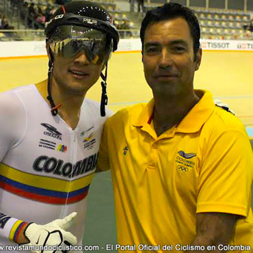 Santiago Ramírez , uno de los velocistas que más futuro tiene en la pista